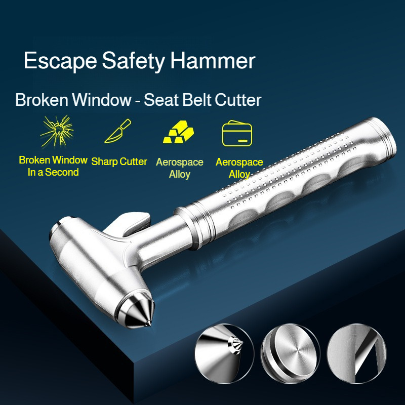 Car Safety Hammer with Seat Be - Rescue Rope Throw ulasan dan harga