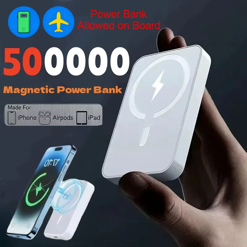 500000mAh Magnetic Wireless Po - Solar Emergency Charger ulasan dan harga